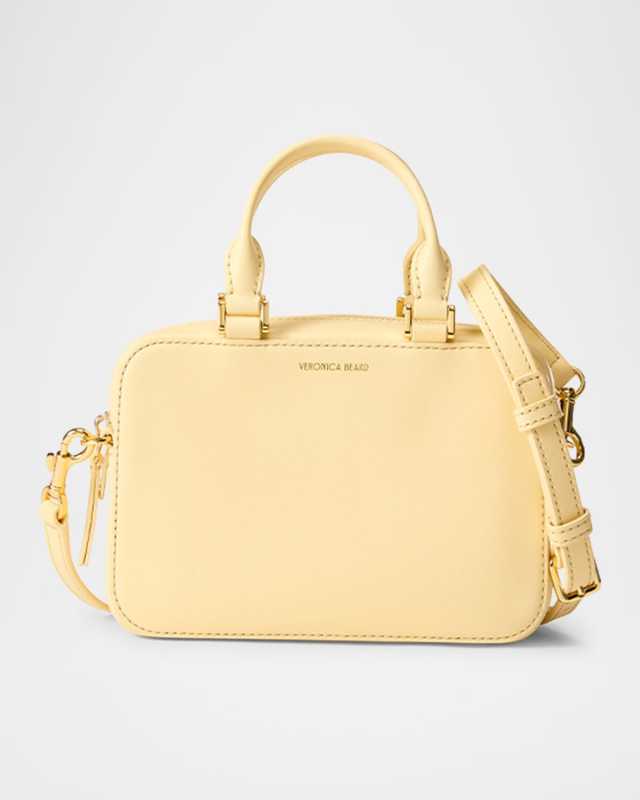 Boxy Leather Top-Handle Bag
